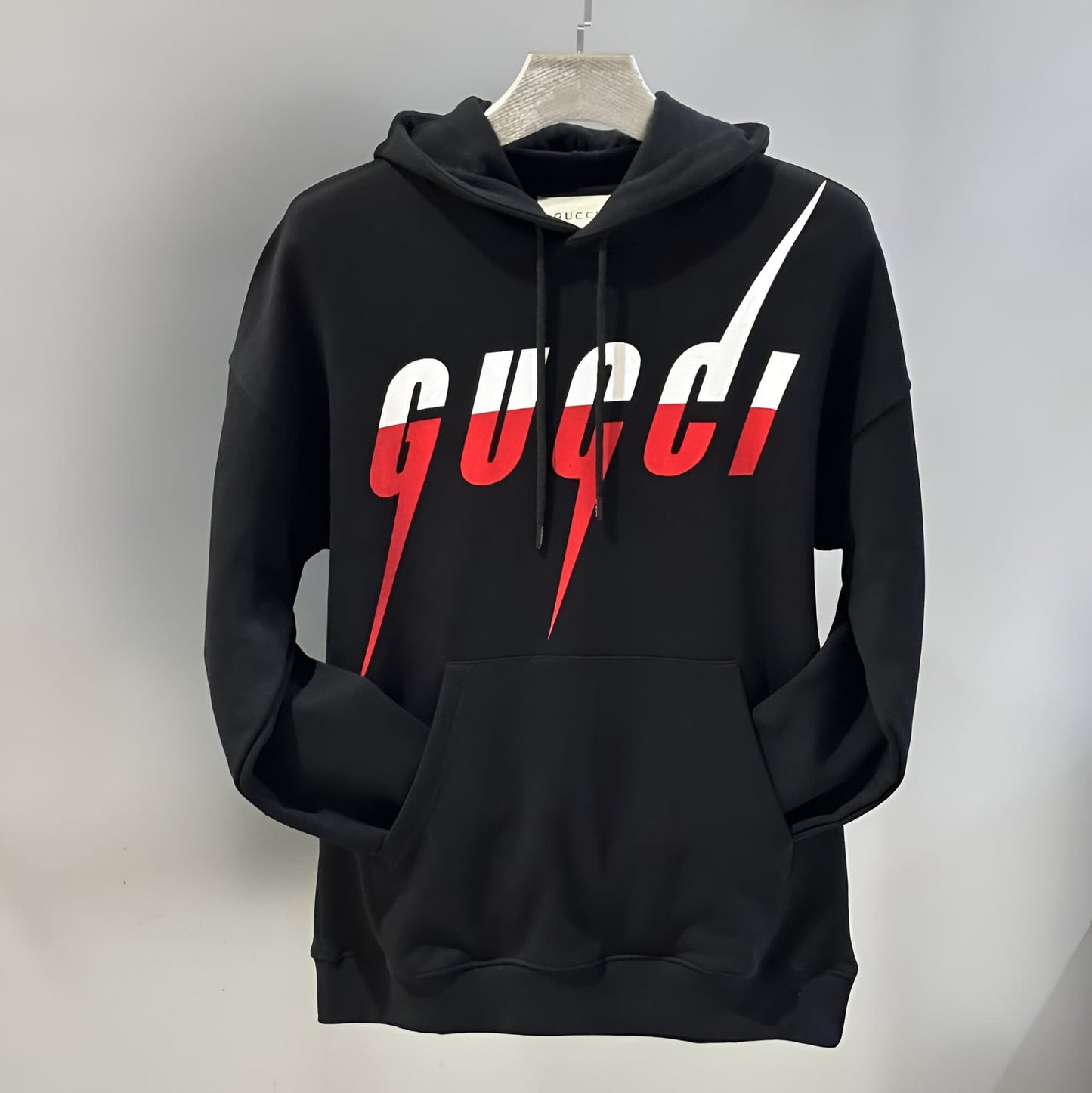 GUCCI HOODIE WITH A DIAGONAL LOGO