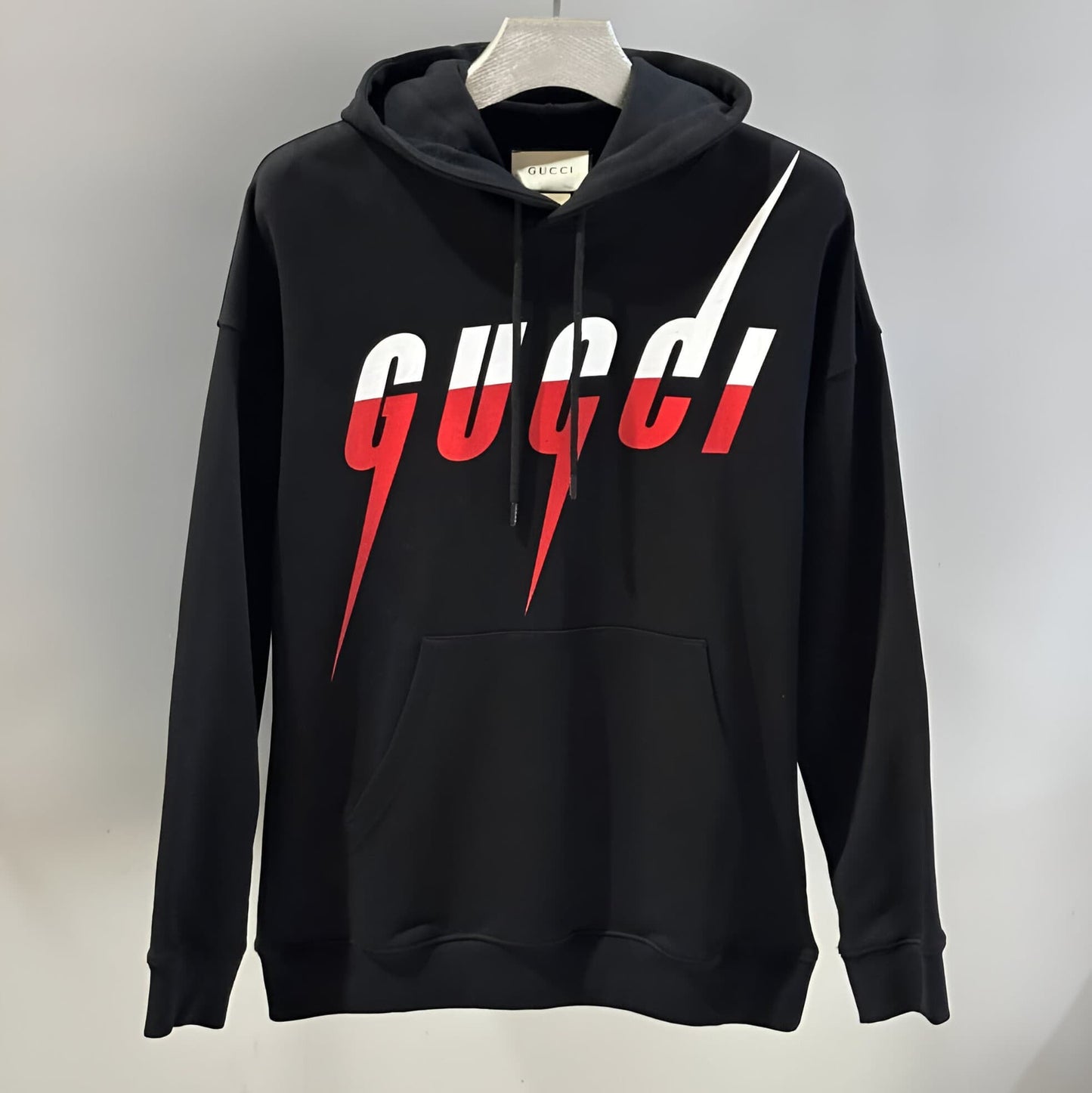 GUCCI HOODIE WITH A DIAGONAL LOGO