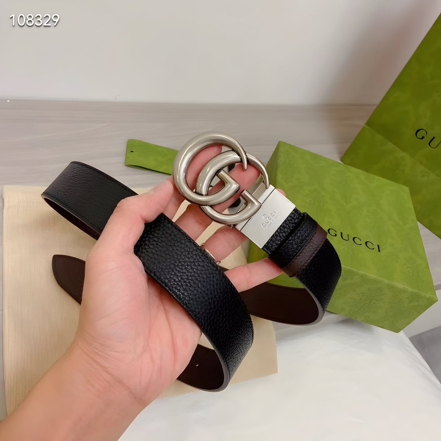 GUCCI GG MARMONT REVERSIBLE BELT