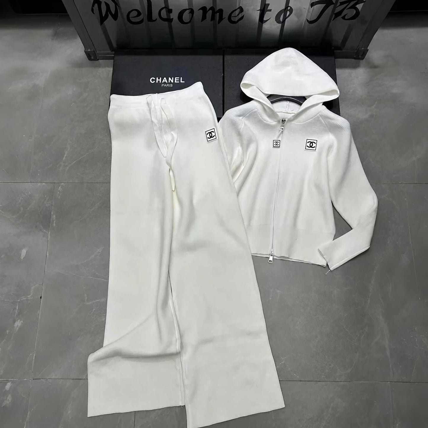 CHANEL WOMEN'S WHITE TRACKSUIT