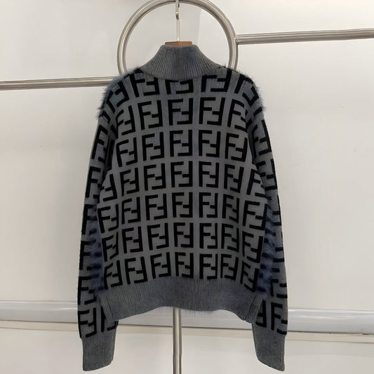 FENDI FF VERTIGO KNIT CARDIGAN