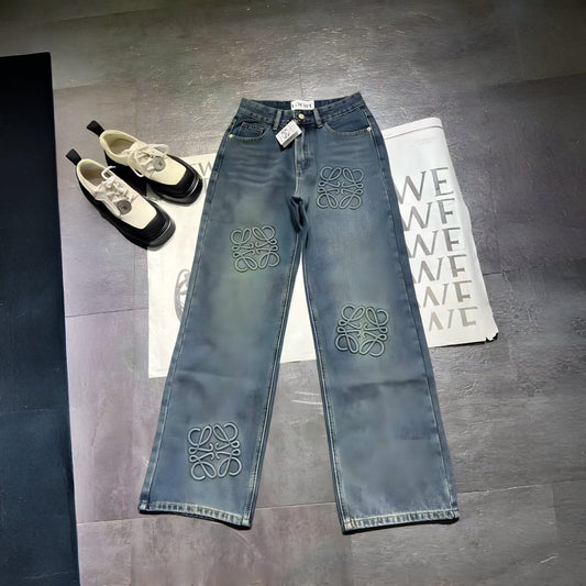 LOEWE ANAGRAM BAGGY JEANS