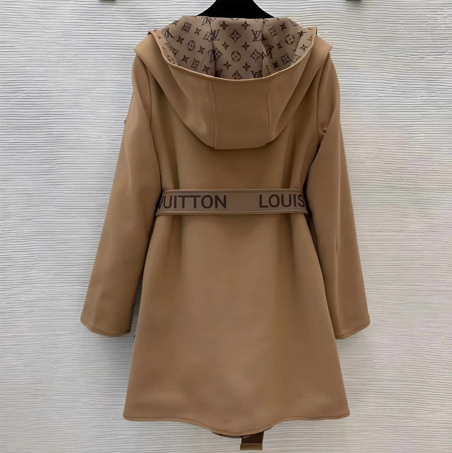 LOUIS VUITTON WOMEN'S HOODED WRAP COAT