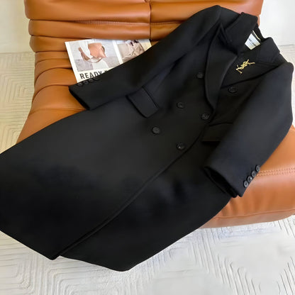 SAINT LAURENT WOOL LONG COAT