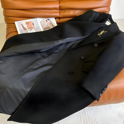 SAINT LAURENT WOOL LONG COAT