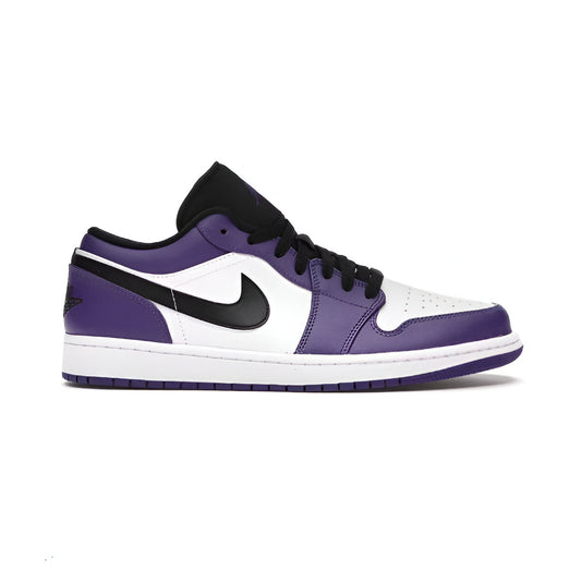 JORDAN 1 LOW COURT PURPLE WHITE