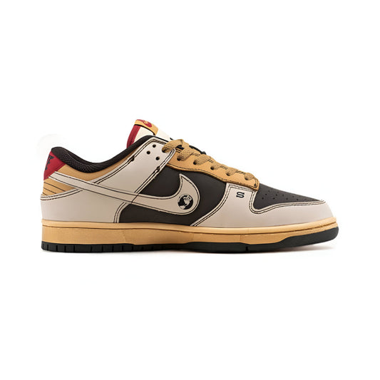 NIKE SB DUNK LOW X STUSSY 40TH BROWN GREY BEIGE