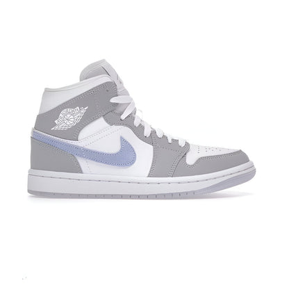 JORDAN 1 MID WOLF GREY ALUMINUM (WOMEN'S)