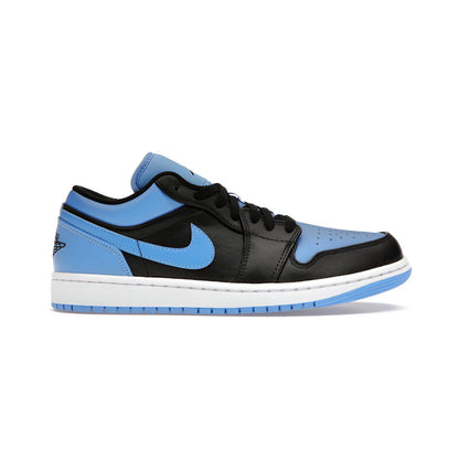 JORDAN 1 LOW BLACK UNIVERSITY BLUE