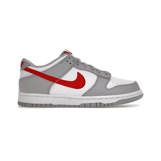 NIKE DUNK LOW WHITE WOLF GREY UNIVERSITY RED