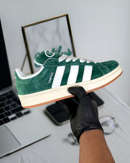 ADIDAS CAMPUS 00S DARK GREEN CLOUD WHITE