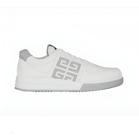 GIVENCHY G4 SNEAKERS IN LEATHER WHITE GREY