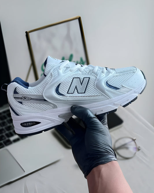 NEW BALANCE 530 WHITE SILVER NAVY