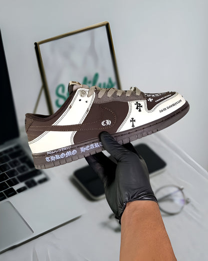 NIKE DUNK LOW CHROME HEARTS CUSTOM BW
