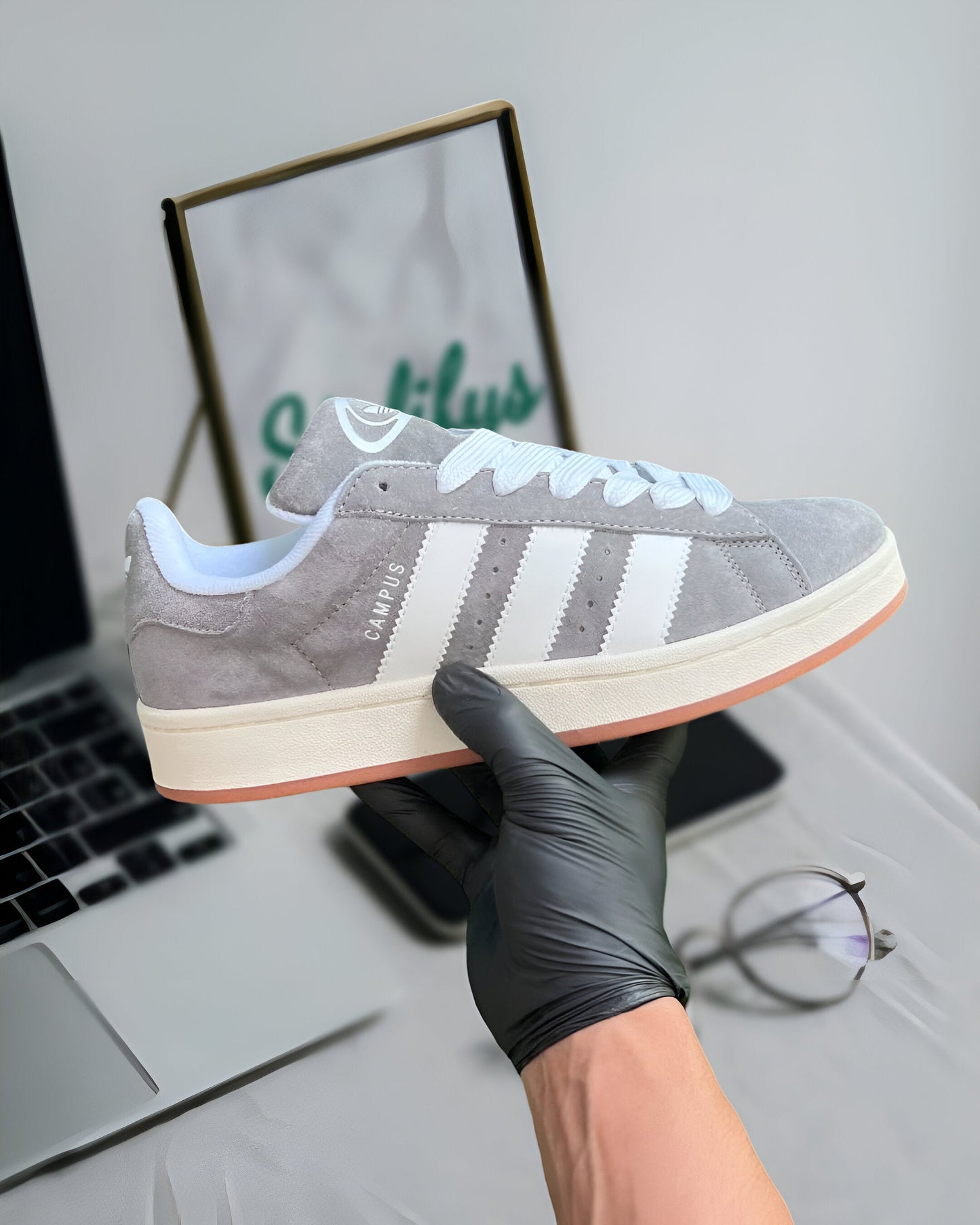 ADIDAS CAMPUS 00S CRYSTAL WHITE CORE BLACK