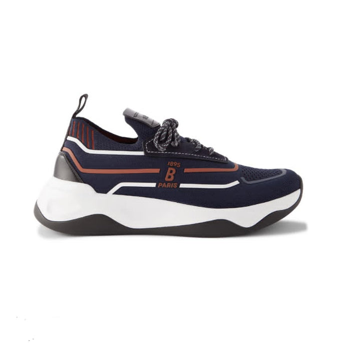 THIS IS THE BERLUTI SHADOW KNIT AND CALF LEATHER SNEAKE