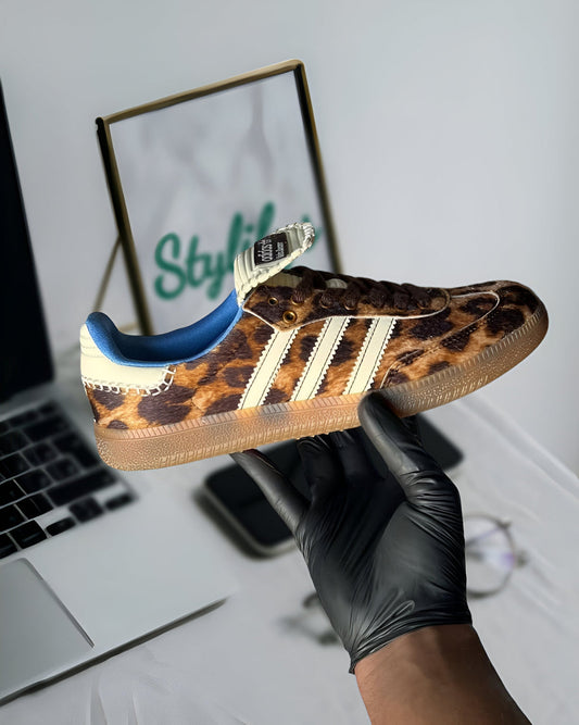 ADIDAS SAMBA PONY WALES BONNER LEOPARD