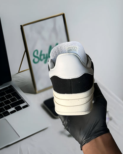 ADIDAS GAZELLE BOLD CORE BLACK WHITE (WOMEN'S)