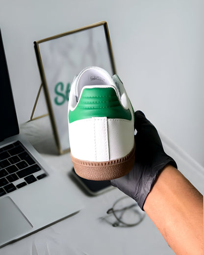 ADIDAS SAMBA OG  GREEN AND WHITE