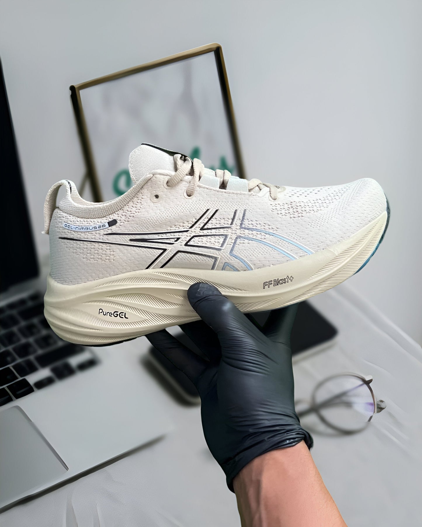 ASICS GEL-NIMBUS 26 FEATHER GREY BLACK