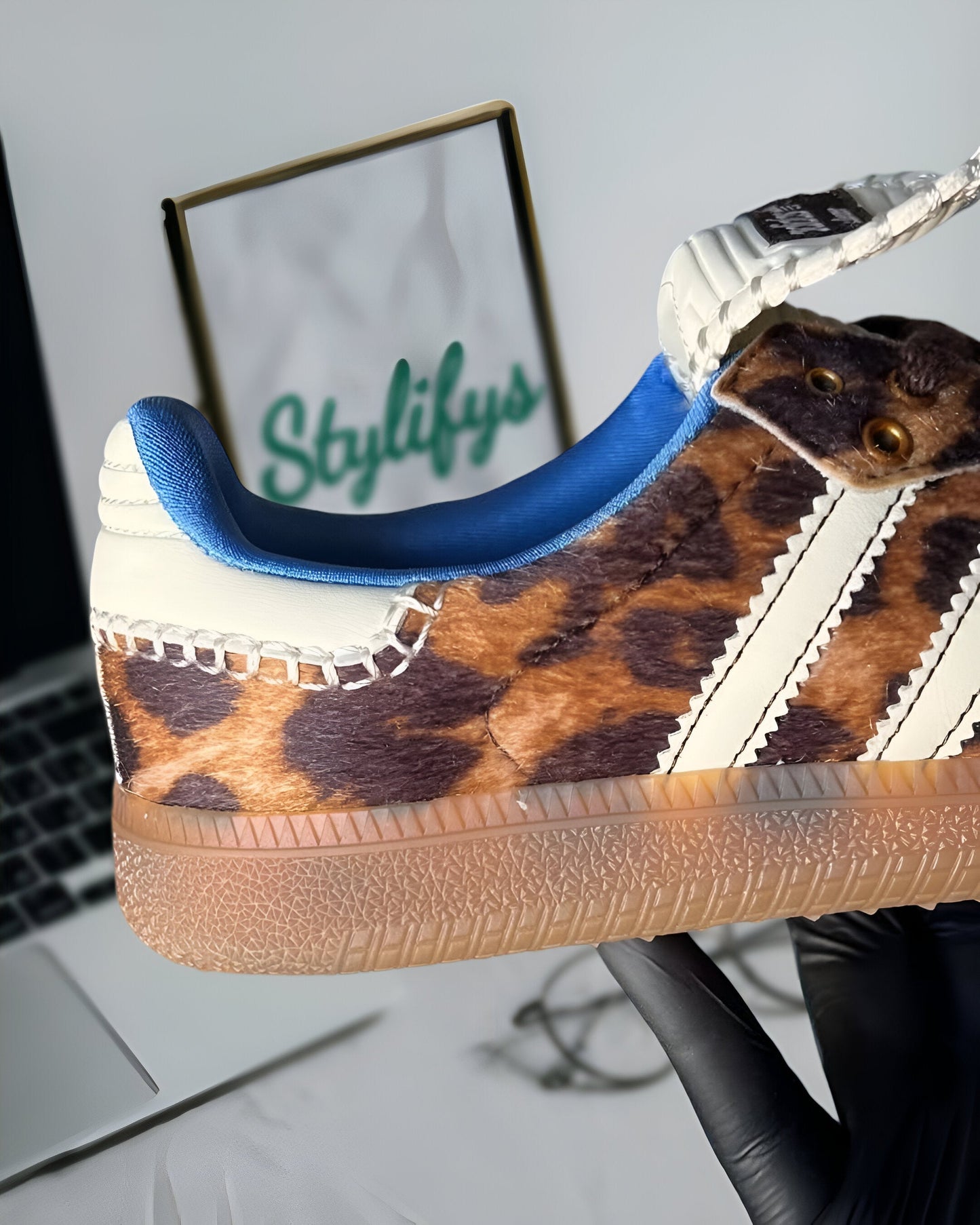 ADIDAS SAMBA PONY WALES BONNER LEOPARD