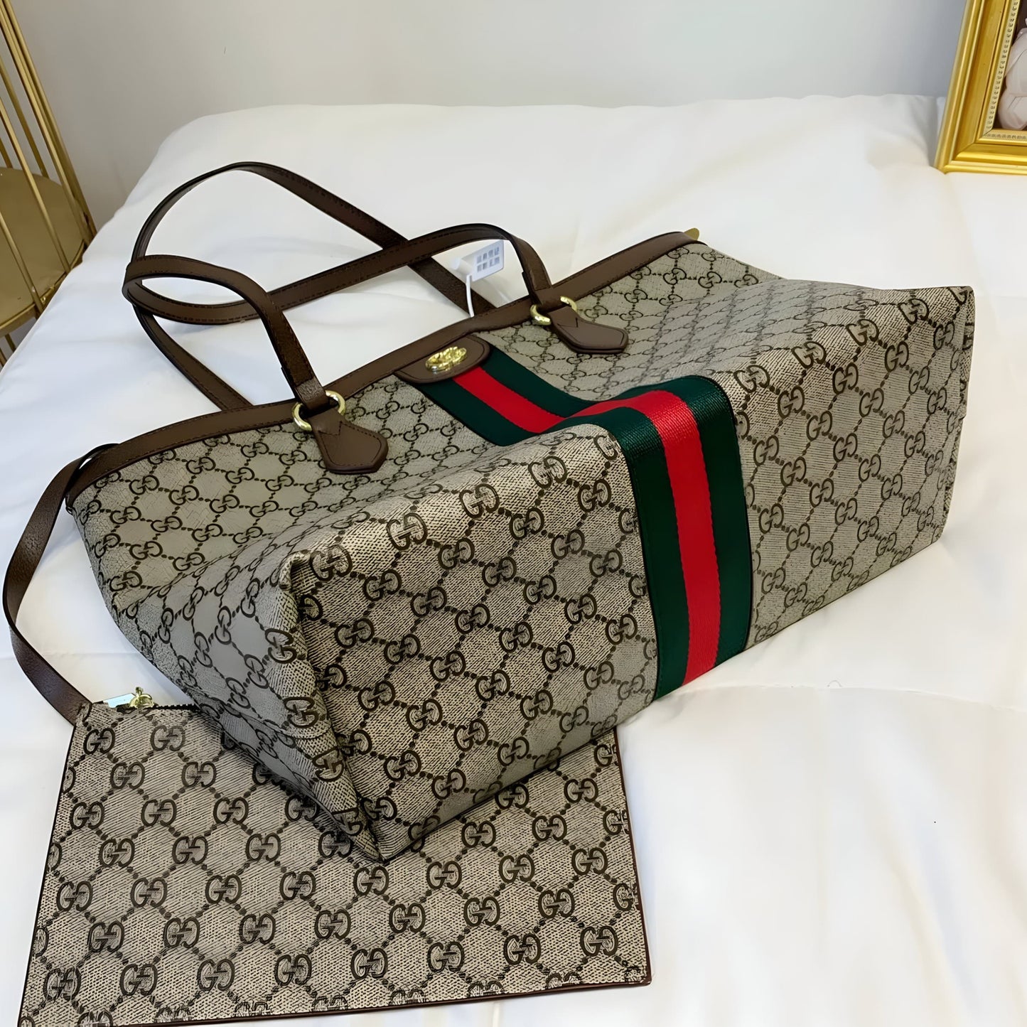 GUCCI OPHIDIA GG MEDIUM TOTE BAG