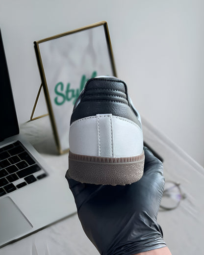 ADIDAS SAMBA OG SILVER METALLIC BLACK GUM