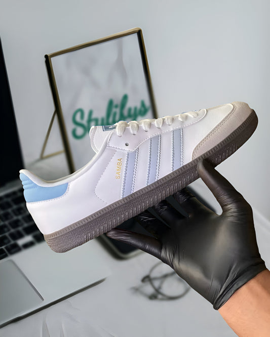 ADIDAS SAMBA OG WHITE HALO BLUE