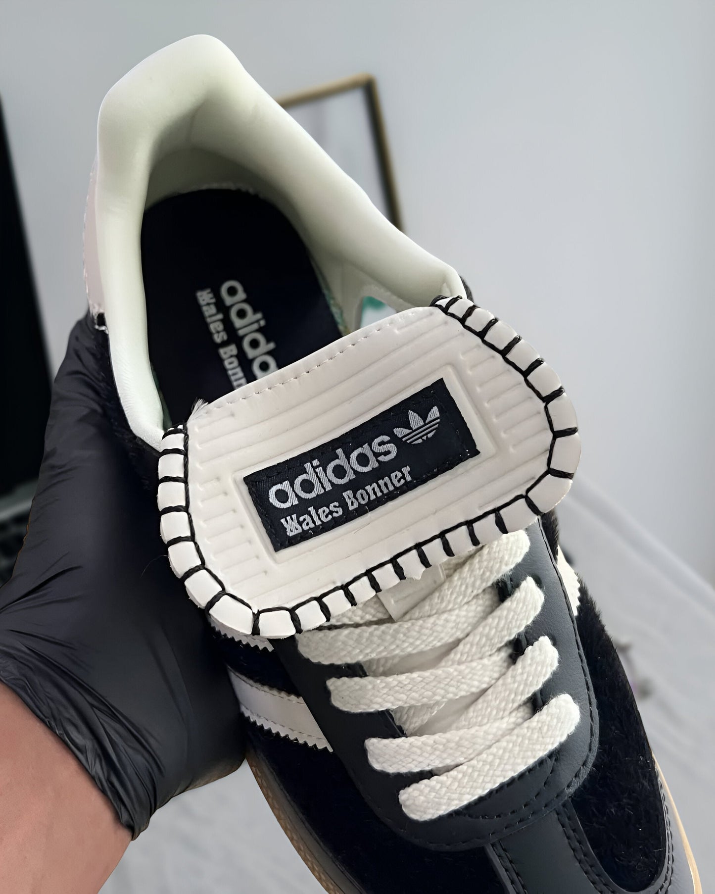 ADIDAS SAMBA PONY TONAL WALES BONNER CORE BLACK