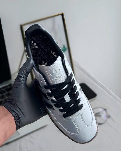 ADIDAS SAMBA OG SILVER METALLIC BLACK GUM