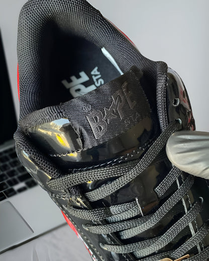 A BATHING APE BAPE STA LOW SHARK BLACK