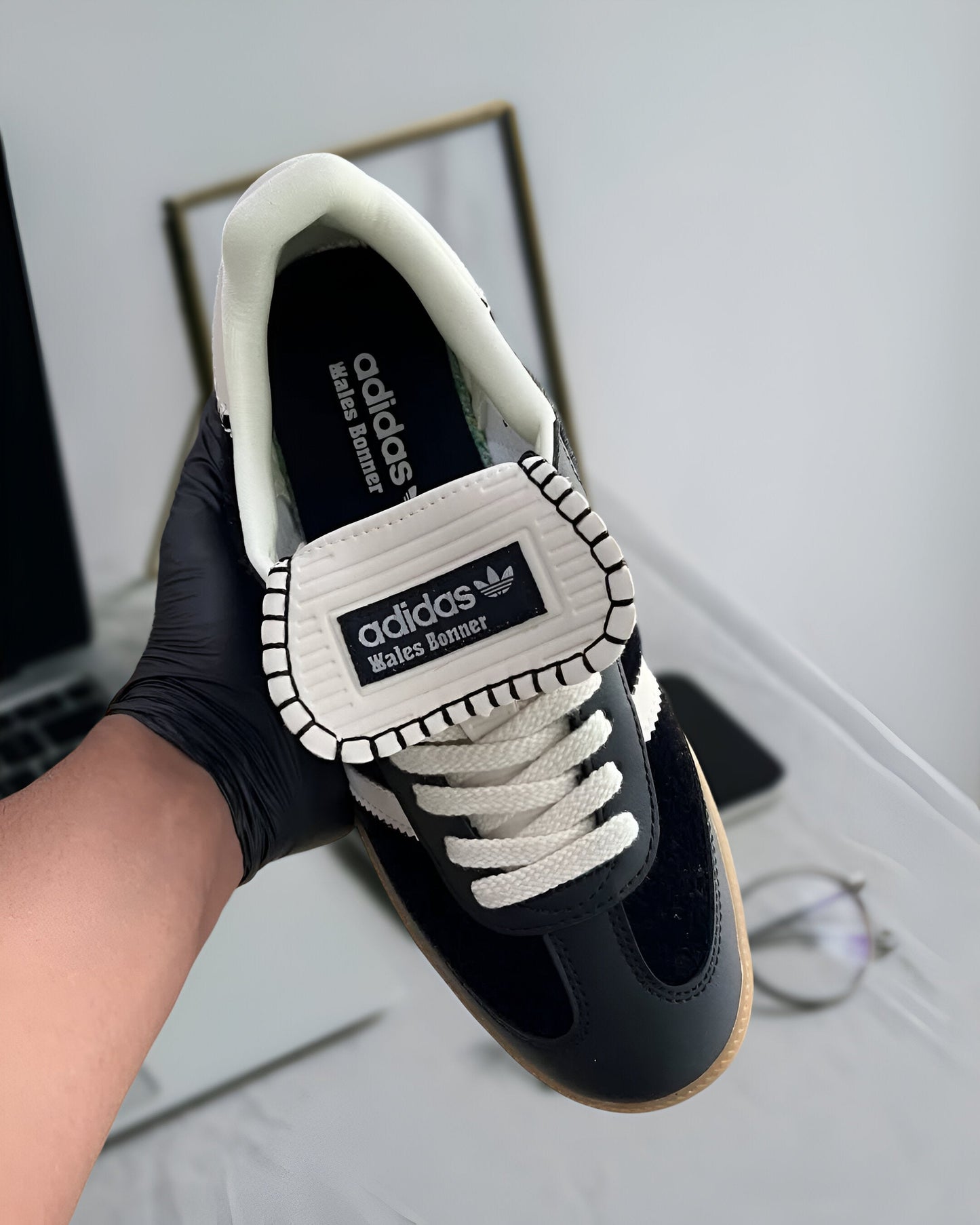 ADIDAS SAMBA PONY TONAL WALES BONNER CORE BLACK