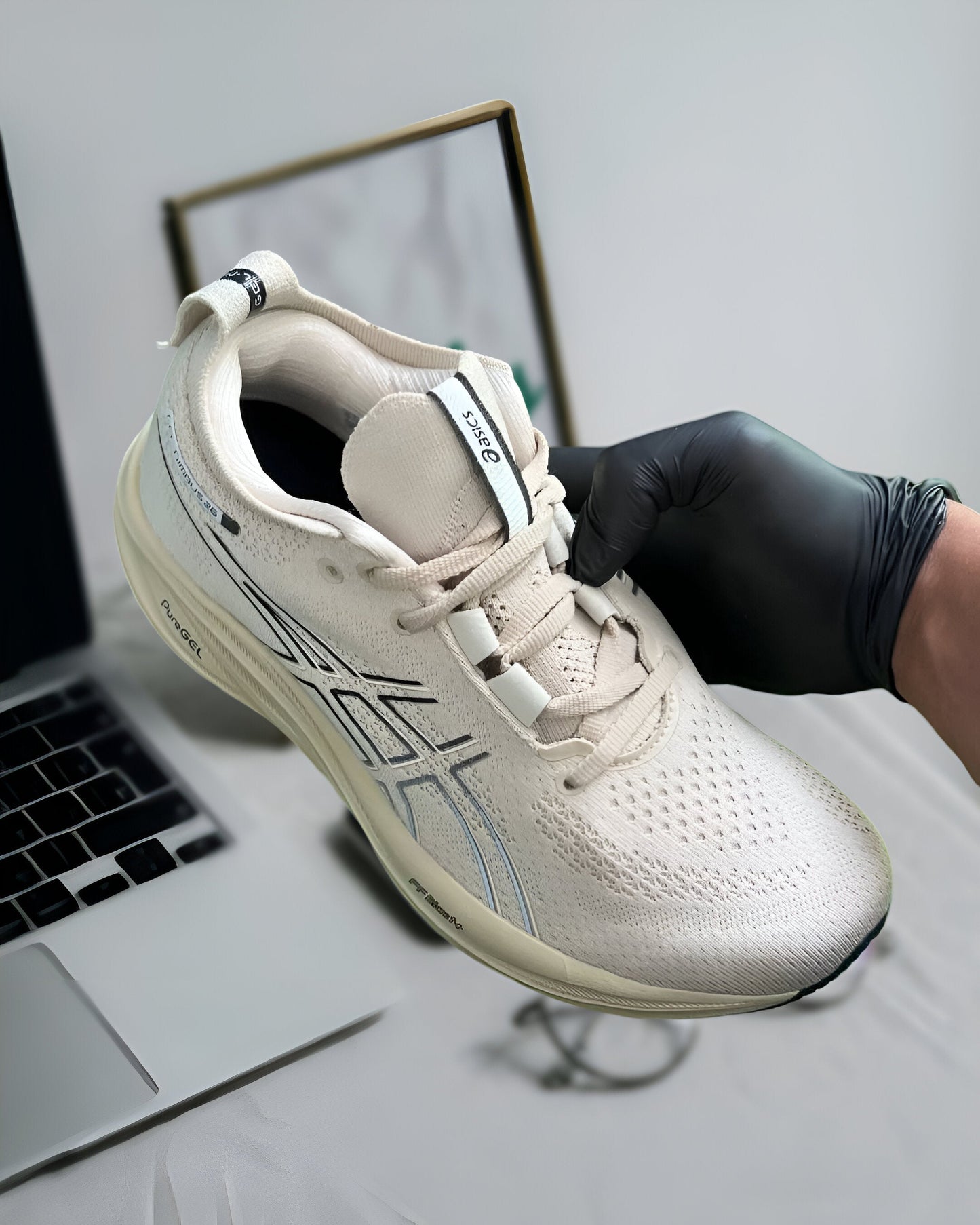 ASICS GEL-NIMBUS 26 FEATHER GREY BLACK