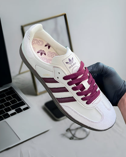 ADIDAS SAMBA OG "WONDER WHITE/MAROON