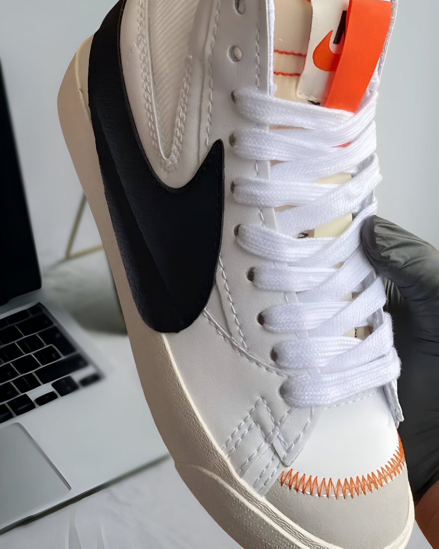 NIKE BLAZER MID 77 JUMBO WHITE BLACK SAIL