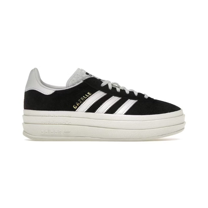 ADIDAS GAZELLE BOLD CORE BLACK WHITE (WOMEN'S)