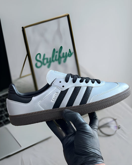 ADIDAS SAMBA OG SILVER METALLIC BLACK GUM