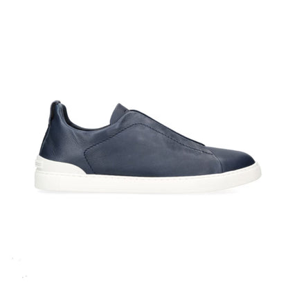 ZEGNA LEATHER TRIPLE STITCH SNEAKERS | HARROD