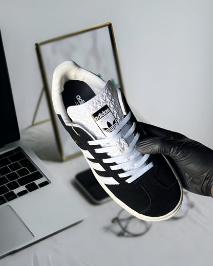 ADIDAS GAZELLE BOLD CORE BLACK WHITE (WOMEN'S)