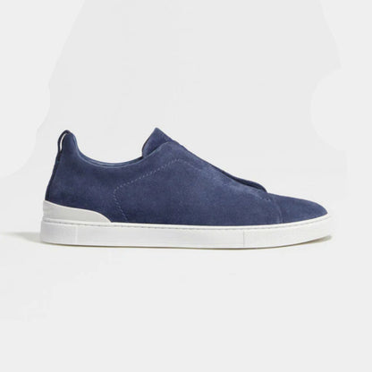 ZEGNA UTILITY BLUE SUEDE TRIPLE STITCH™ SNEAKERS