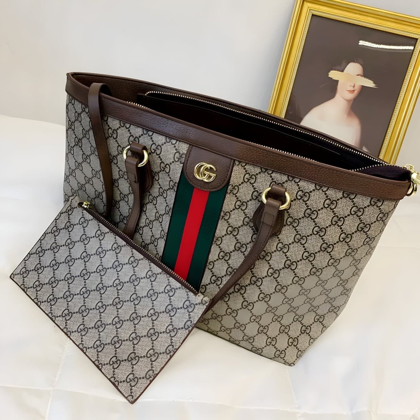 GUCCI OPHIDIA GG MEDIUM TOTE BAG