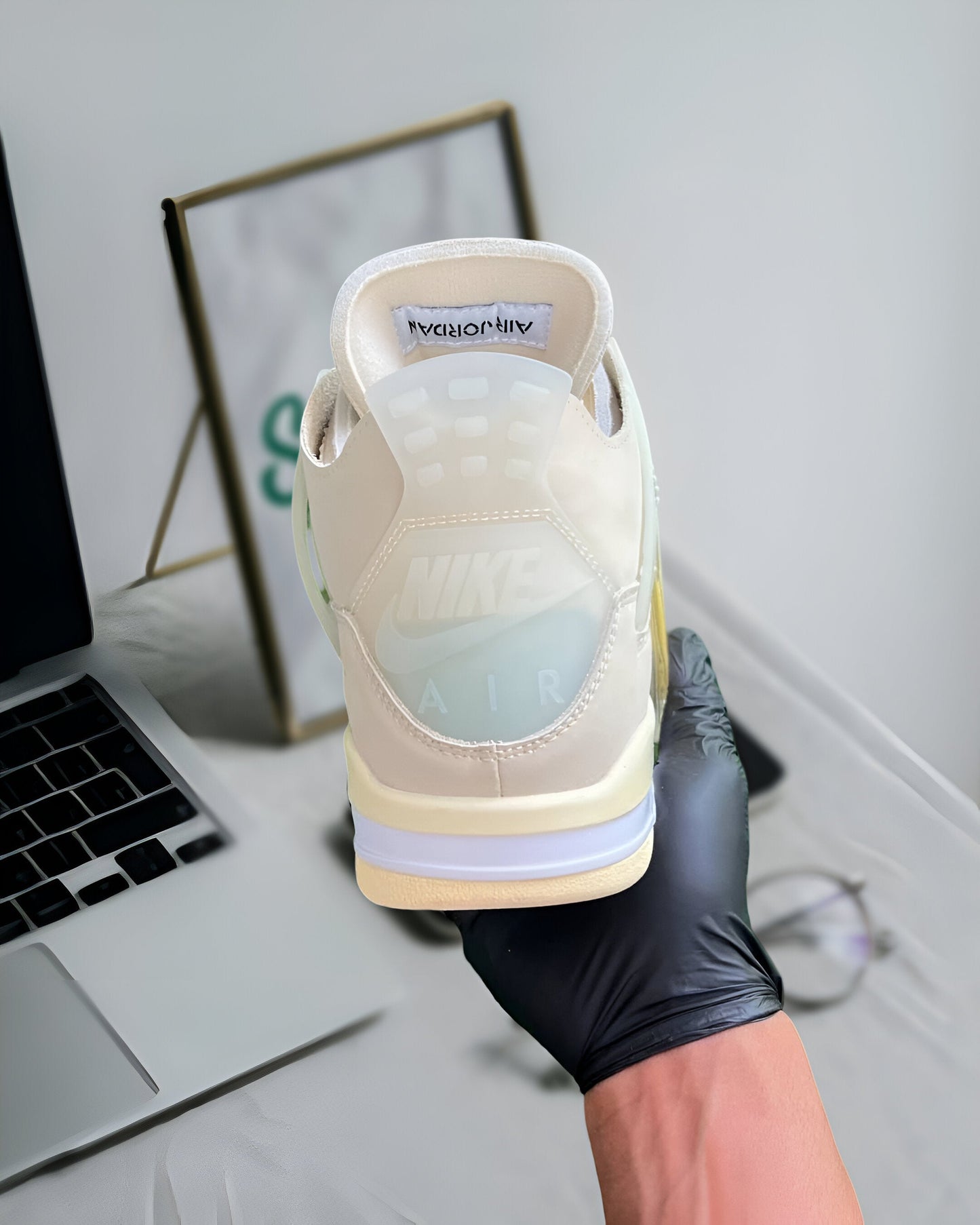 JORDAN 4 RETRO OFF-WHITE SAIL