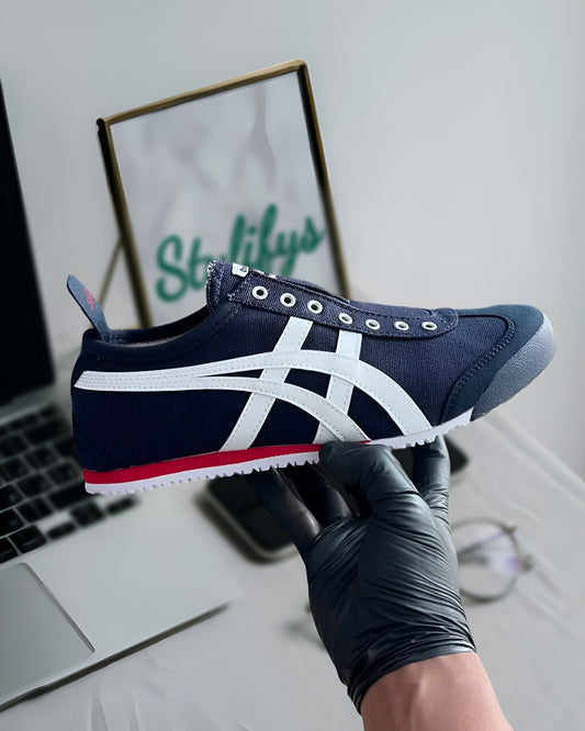 ONITSUKA TIGER MEXICO 66 SLIP-ON “NAVY OFF-WHITE RED”