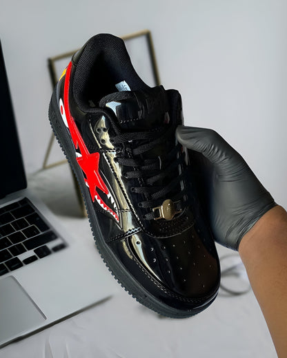 A BATHING APE BAPE STA LOW SHARK BLACK