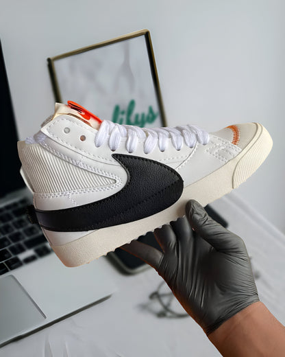 NIKE BLAZER MID 77 JUMBO WHITE BLACK SAIL