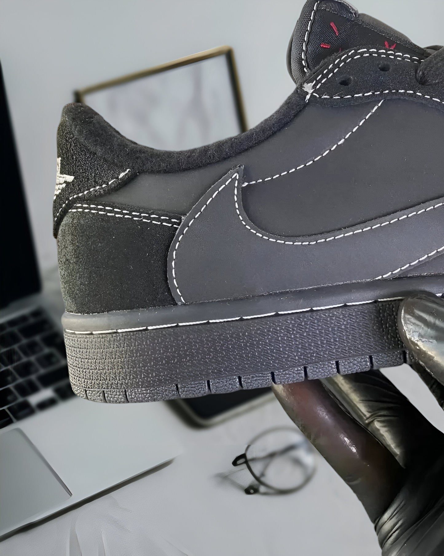 JORDAN 1 RETRO LOW OG SP TRAVIS SCOTT BLACK PHANTOM