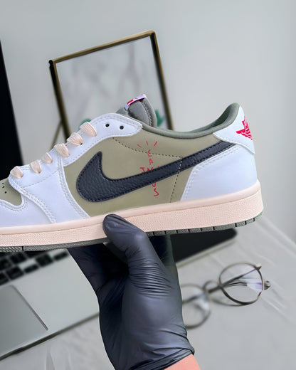 TRAVIS SCOTT X JORDAN 1 LOW MEDIUM OLIVE