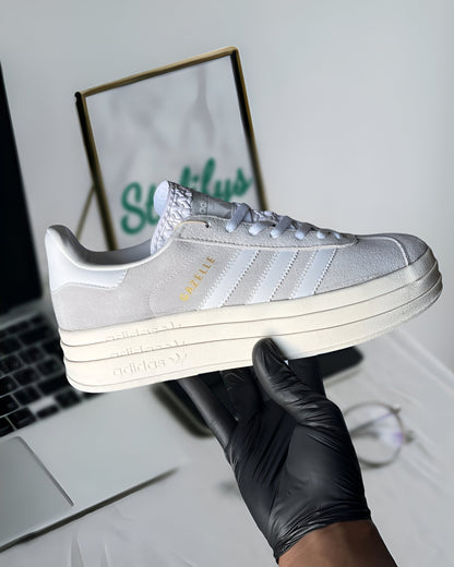 ADIDAS GAZELLE BOLD GREY WHITE (WOMEN'S)