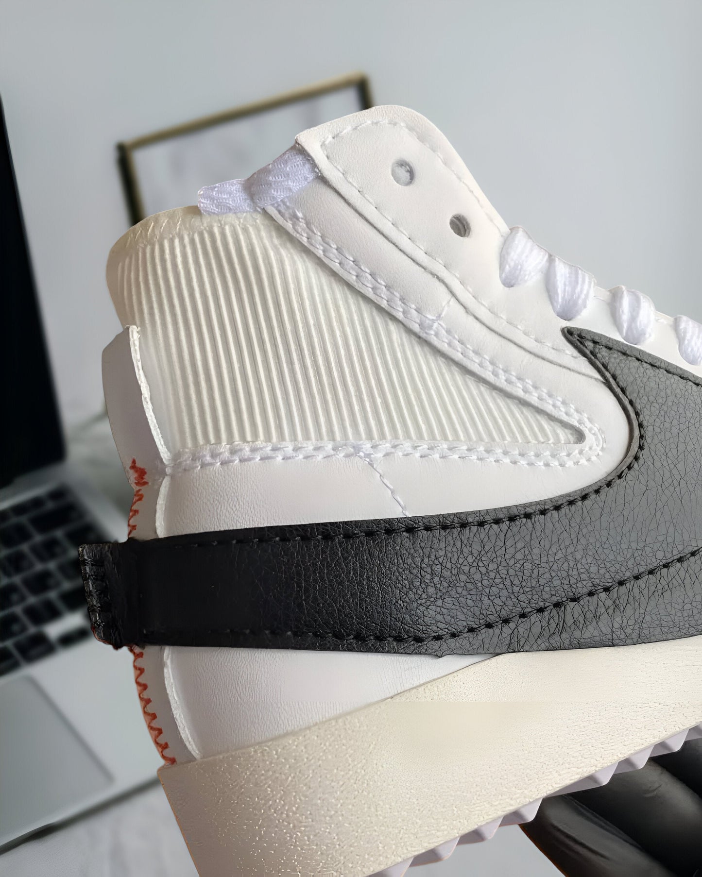 NIKE BLAZER MID 77 JUMBO WHITE BLACK SAIL
