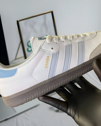 ADIDAS SAMBA OG WHITE HALO BLUE